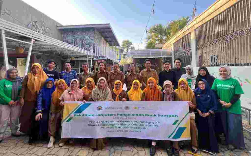 PLN UPK Punagaya dan DLH Jeneponto Inisiasi Pelatihan Lanjutan Bank Sampah Binaan